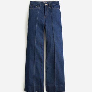 J. Crew Pintuck Denim Trouser in Rinse Wash size 31